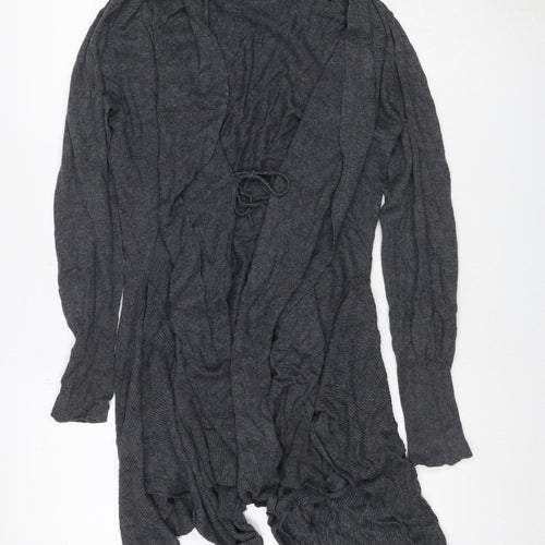 Marks and Spencer Women's Grey UK 10 Open Long Sleeve Cardigan