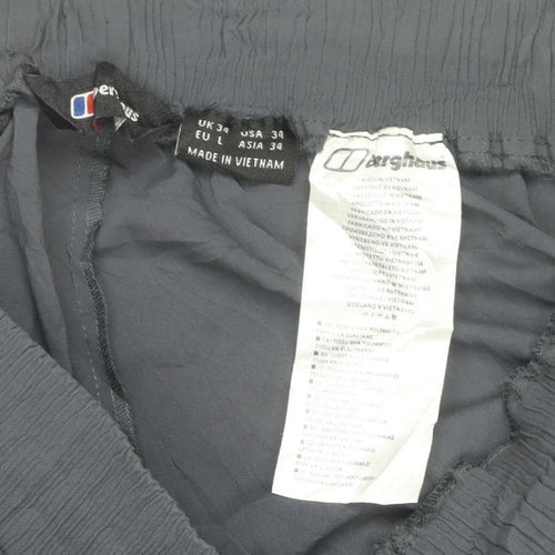 Berghaus Men's Blue 34 Jogger Trousers Drawstring Zip Pockets Cuffed