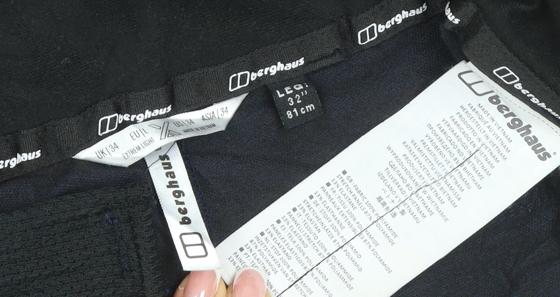Berghaus Men’s Blue 34W 32L Extrem Light Trousers