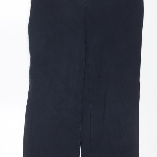 Land's End Women Black 10-12 Petite Bootcut Stretch Leggings
