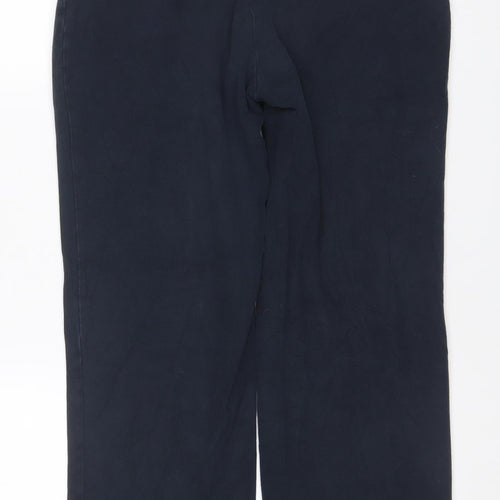 Land's End Women Black 10-12 Petite Bootcut Stretch Leggings