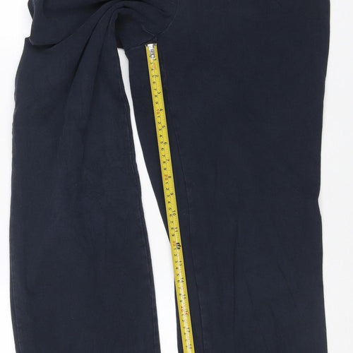Land's End Women Black 10-12 Petite Bootcut Stretch Leggings