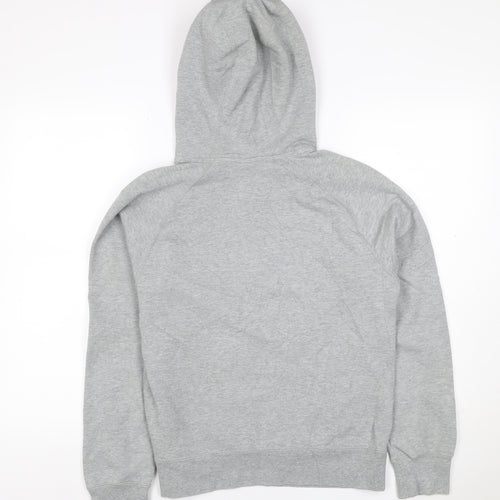 Nike Air Force 1 Unisex Kids Grey Pullover Hoodie S Logo