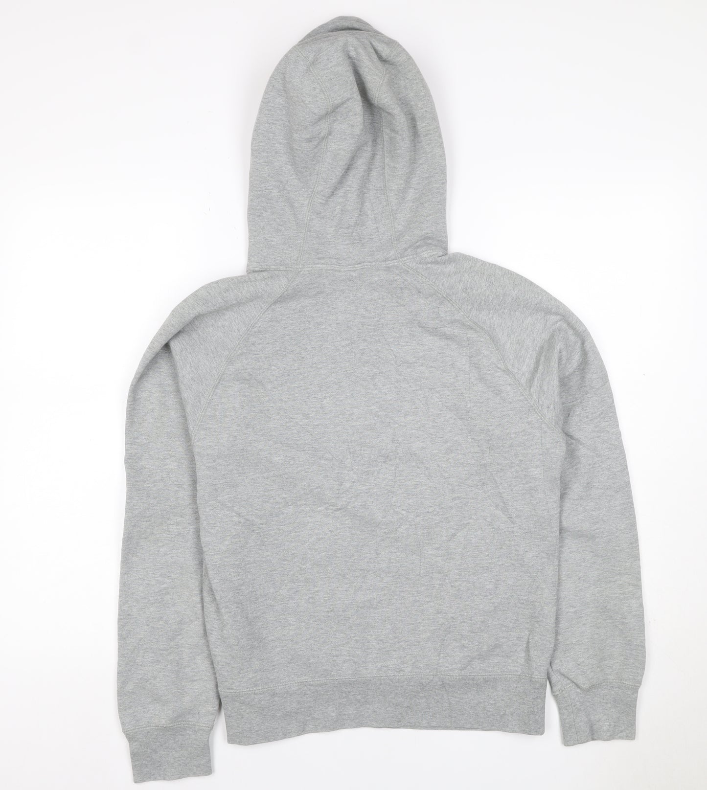 Nike Air Force 1 Unisex Kids Grey Pullover Hoodie S Logo