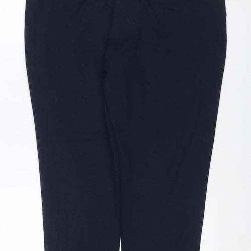 Marks and Spencer Women's Navy Size 16 Tailored Straight Trousers