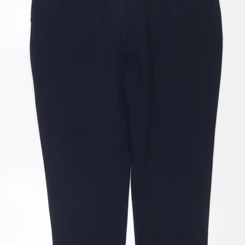 Marks and Spencer Women's Navy Size 16 Tailored Straight Trousers