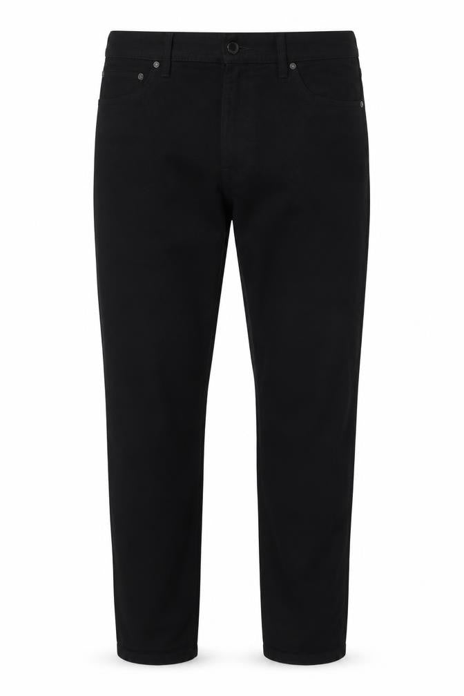 Marks & Spencer Men's Black 34/31 Slim Fit Cotton Trousers