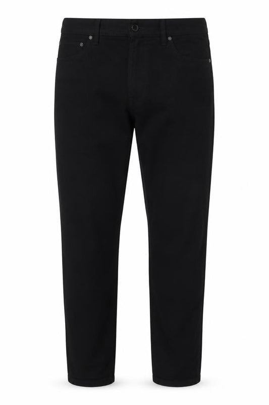 Marks & Spencer Men's Black 34/31 Slim Fit Cotton Trousers