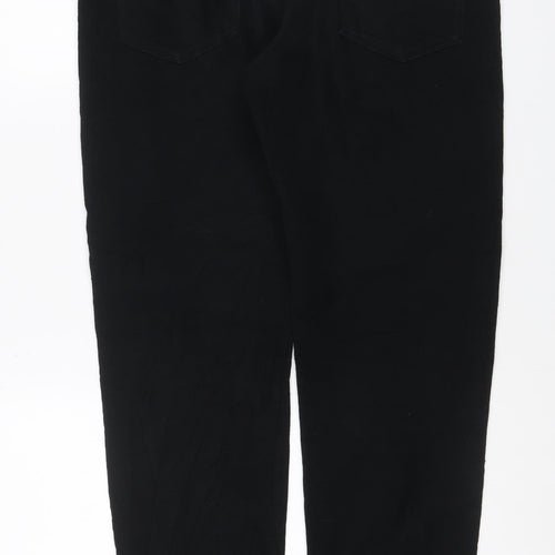 Marks & Spencer Men's Black 34/31 Slim Fit Cotton Trousers