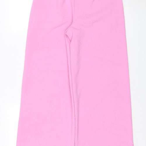 Marks & Spencer Women’s Pink UK 10 Regular Tailored Straight Trousers