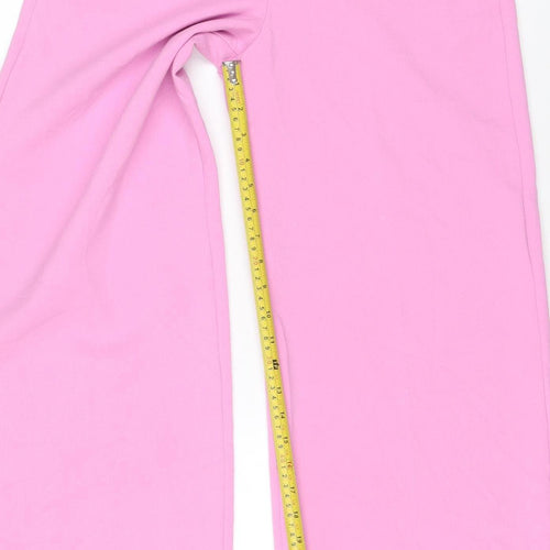 Marks & Spencer Women’s Pink UK 10 Regular Tailored Straight Trousers