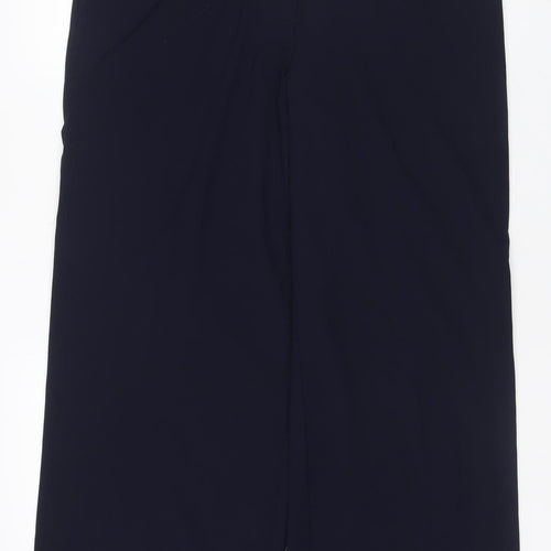 Marks and Spencer Women's Navy Blue UK 16 Regular Straight Dress Trousers