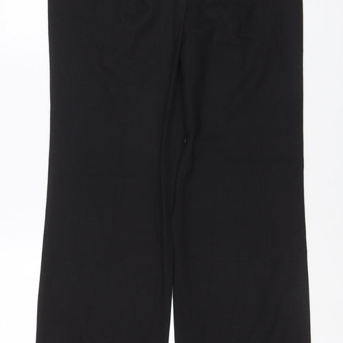 Next Women’s Black Size 10 Regular Tailored Straight Leg Work Trousers