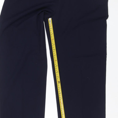 Marks & Spencer Women’s Navy Blue UK 12 Straight Leg Work Trousers