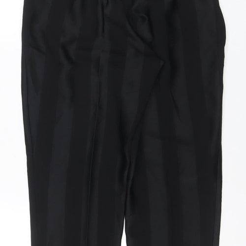 River Island Women Black UK 10 Tie Waist Wide-Leg Trousers