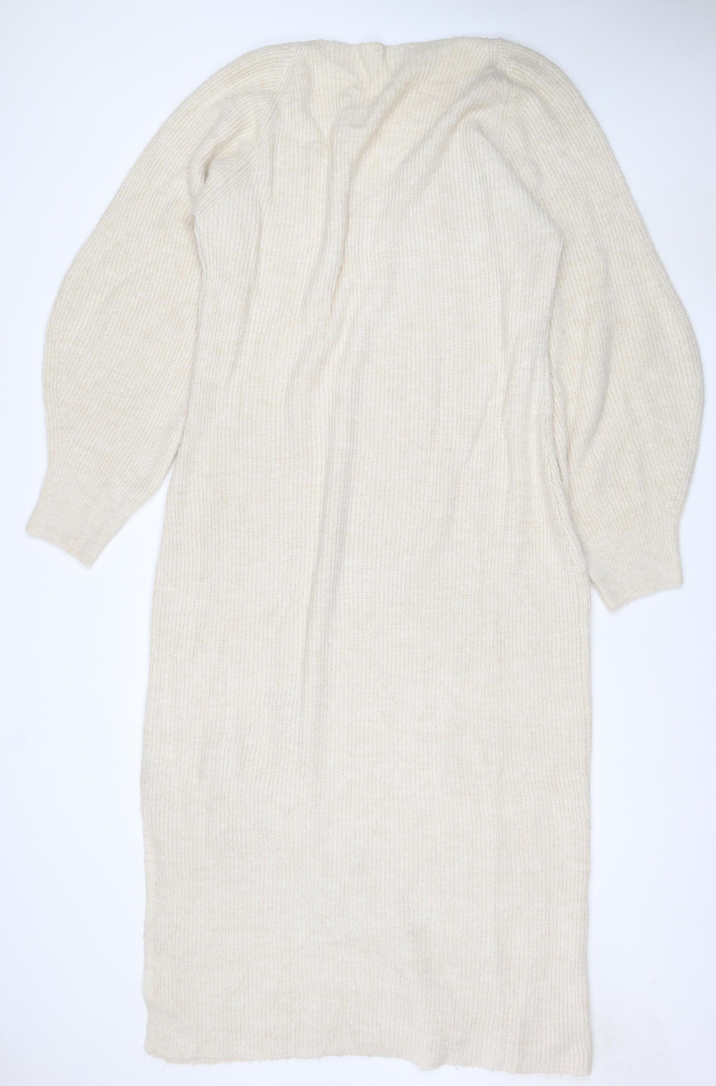 FAVRIDGE Women’s Ivory Size 20 Knit High Neck Midi Jumper Dress