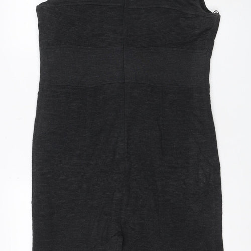 C & Orkan Women's Black UK 8 Sleeveless Knee Length Sheath Dress