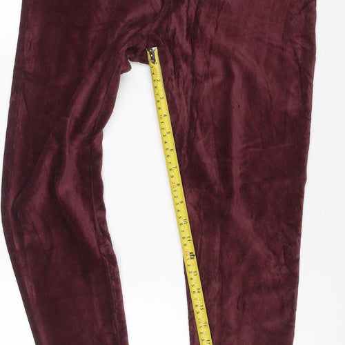 Marks & Spencer Women’s Burgundy Size 16 Corduroy Bootcut Trousers