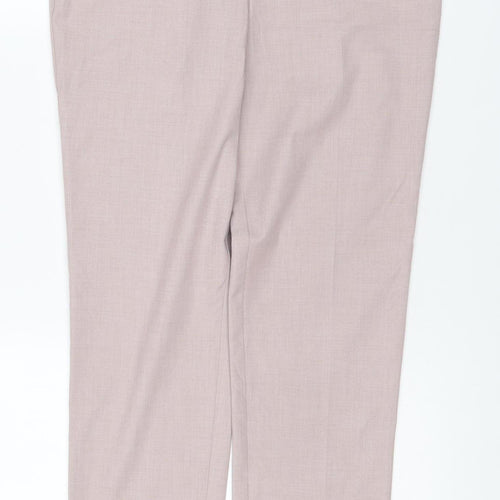 Marks and Spencer Girls Pink Dress Trousers 13-14 Years Stretch Formal
