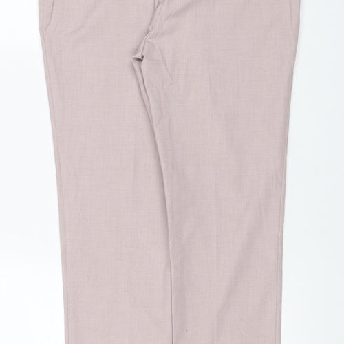 Marks and Spencer Girls Pink Dress Trousers 13-14 Years Stretch Formal