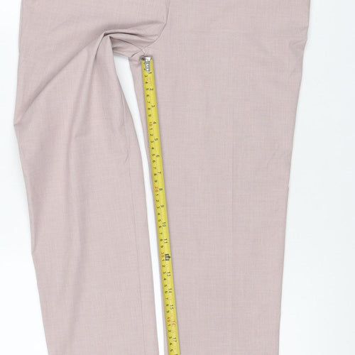 Marks and Spencer Girls Pink Dress Trousers 13-14 Years Stretch Formal