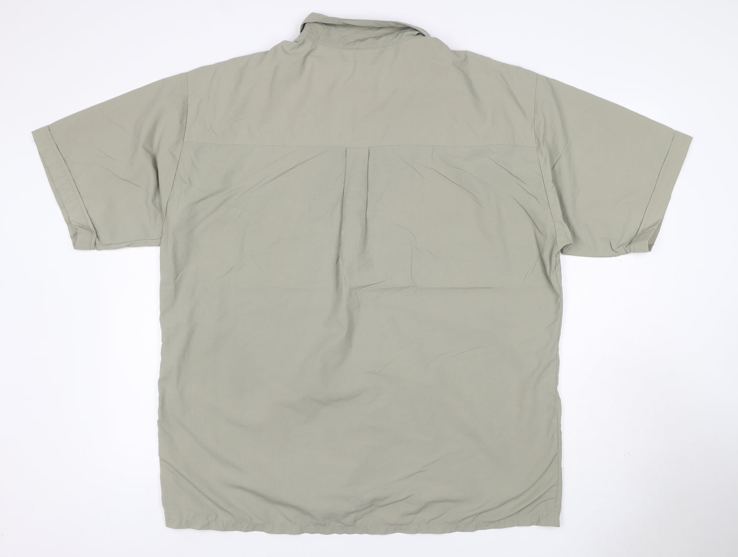 Sprayway Men’s Green L Outdoor Short Sleeve Button-Up Pocket Shirt
