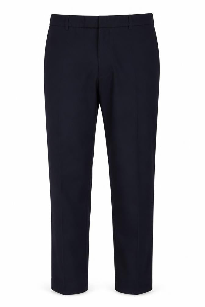 M&S Men’s Black 36W 33L Tailored Straight Dress Trousers Stretch
