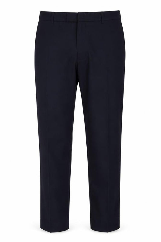 M&S Men’s Black 36W 33L Tailored Straight Dress Trousers Stretch