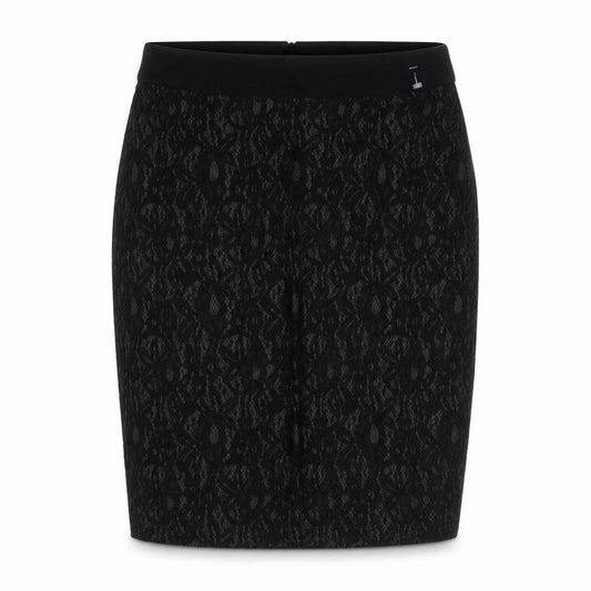 Esprit Women Black UK 8 Floral Lace Pencil Knee Length Skirt