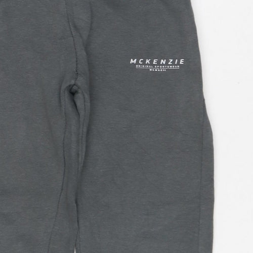 McKenzie Boys Grey Jogger Sweatpants Age 5 Years Ribbed Cuffs