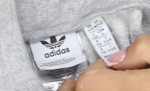 adidas Boys Grey 9-10 Years Jogger Track Pants Logo Side Stripe
