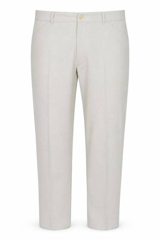 Farah Men's Beige 38W 29L Straight Flat Front Dress Trousers