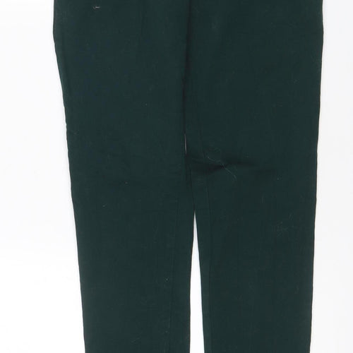 Please Eight Women’s Green UK 12 Slim Tapered Stretch Trousers