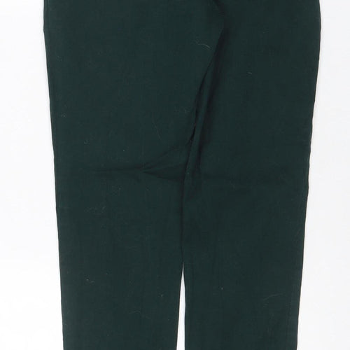Please Eight Women’s Green UK 12 Slim Tapered Stretch Trousers