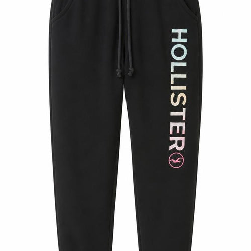 Hollister Women’s Black XS Jogger Sweatpants Drawstring Logo