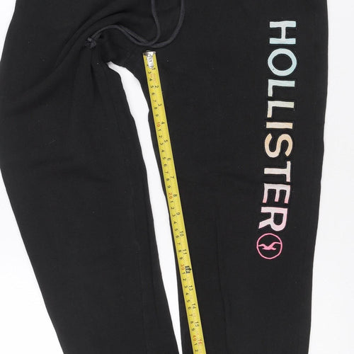 Hollister Women’s Black XS Jogger Sweatpants Drawstring Logo
