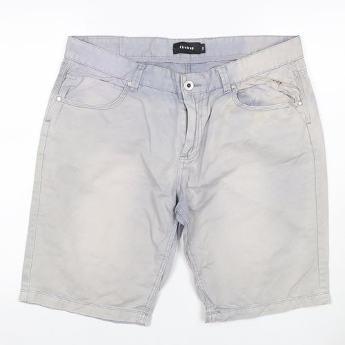 Firetrap Men’s Grey 2XL 100% Cotton 5-Pocket Denim Shorts
