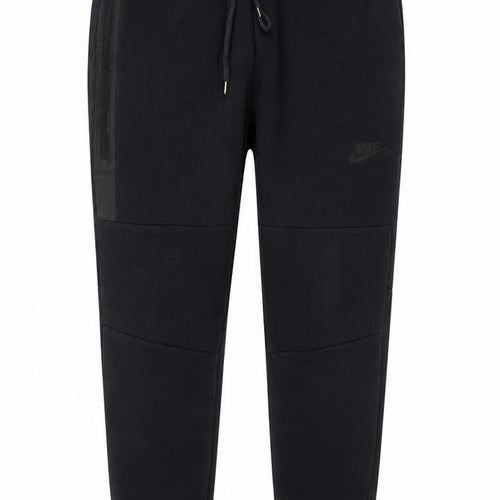 Nike Boys Black S Tech Fleece Jogger Trousers Drawstring Zip Pocket