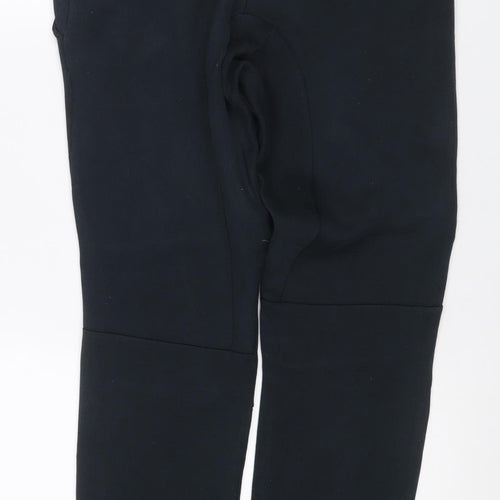 Nike Boys Black S Tech Fleece Jogger Trousers Drawstring Zip Pocket