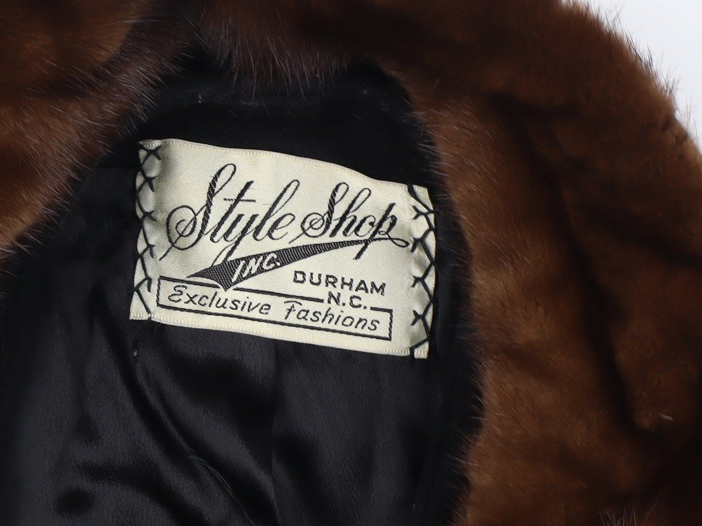 Richard H Martin Women’s Size 18 Black Wool Fur Trim Vintage Long Overcoat