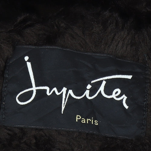 Imperial Paris Men’s Brown 52 Military Long Coat Faux Fur Lined