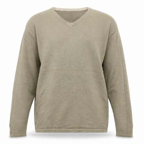 Cherokee Men’s Beige XL V-Neck Cotton Pullover Jumper Knit