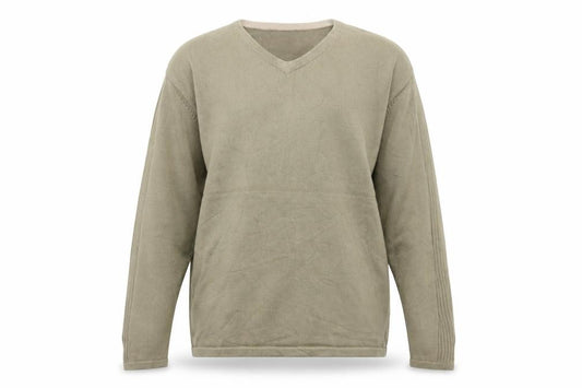 Cherokee Men’s Beige XL V-Neck Cotton Pullover Jumper Knit