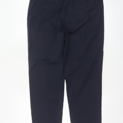 Marks and Spencer Women Blue UK 10 Regular Tapered Work Trousers