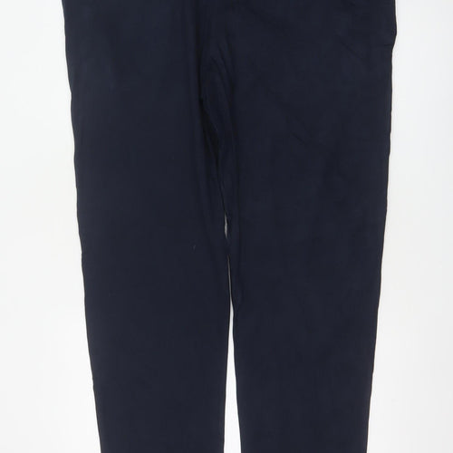 Marks and Spencer Men’s Navy Blue 2XL Regular Drawstring Trousers