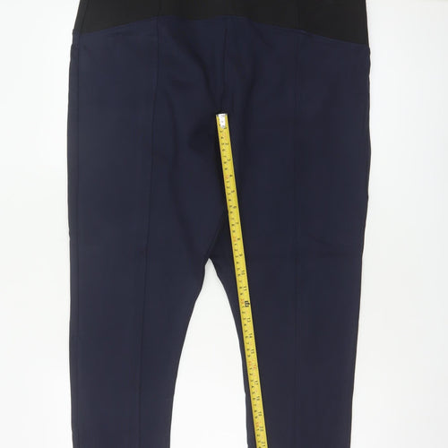 M&S Womens Blue Size 20 High Rise Stretch Skinny Leggings