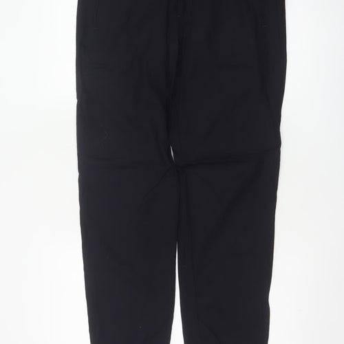 COS Women Black UK 20 100% Wool Tapered Tailored Trousers
