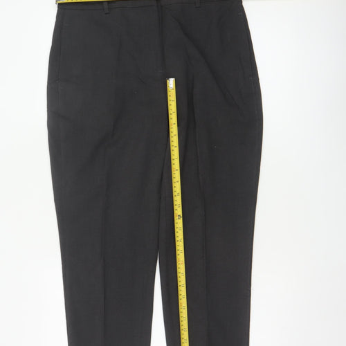 Marks and Spencer Women's Grey Size 14 Tapered Smart Trousers