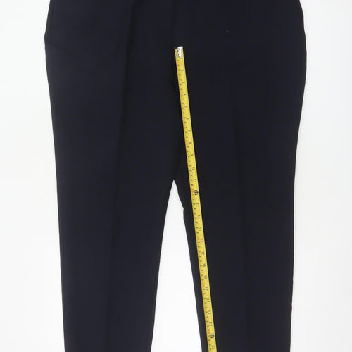 Bonmarché Women’s Navy Size 18 Tapered Smart Trousers Pockets
