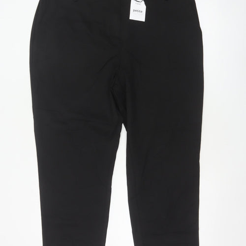 Next Women’s Black UK 18 Petite Slim Tailored Trousers 28in